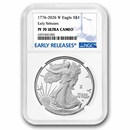 2026-W Proof Silver Eagle PF-70 NGC (Early Releases, Dual Date)