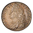 1750 Great Britain Silver 1/2 Crown George II MS-63 NGC