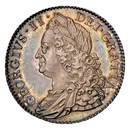 1750 Great Britain Silver 1/2 Crown George II MS-65 NGC