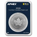 2026 Canada 1 oz Silver Maple Leaf (MD® Premier Single + PCGS FS)