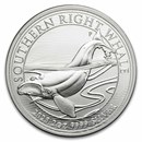 2025 Australia 2 oz Silver $2 Southern Right Whale Coin BU
