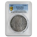 1662 Great Britain Silver Crown Charles I MS-61 PCGS