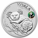 2025 AUS 1 oz Silver Koala Beijing Expo Colorized Panda Privy
