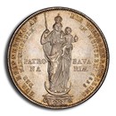 1855 Germany Silver 2 Gulden MS-64 PCGS