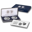 2025-S Morgan & Peace Silver Dollar Reverse Proof Set (Box & COA)