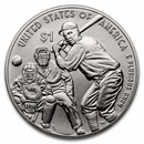 2022-P Negro Leagues Baseball Commem $1 Silver BU (Box & COA)