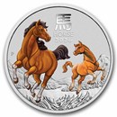 2026 Australia 2 oz Silver Lunar Horse BU (Colorized, SIII)