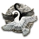 2026 Samoa 500 grams Silver Black & White Swan Special Shape Coin