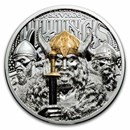 2026 Cook Islands 3 oz Silver Savage Vikings Proof (w/ Box & COA)