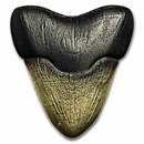 2025 Republic of Ghana 2 oz Silver Megalodon Shark Tooth Coin