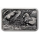 2026 Benin 1 oz Silver Antique P. De Greef Eagle Family