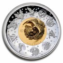 2026 Barbados 10 oz Silver 3D Mastersize Plateau Eagle Coin
