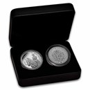 2026 RCM 1 oz Silver 100th Anniv. of the Birth of QEII 2-Coin Set