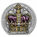 2026 Niue 2 oz Silver Antique St. Edward's Crown Shaped Coin