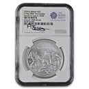 2024 GB 1 oz Silver £2 80th Anniv D-Day MS-70 NGC Matte, Jessopp