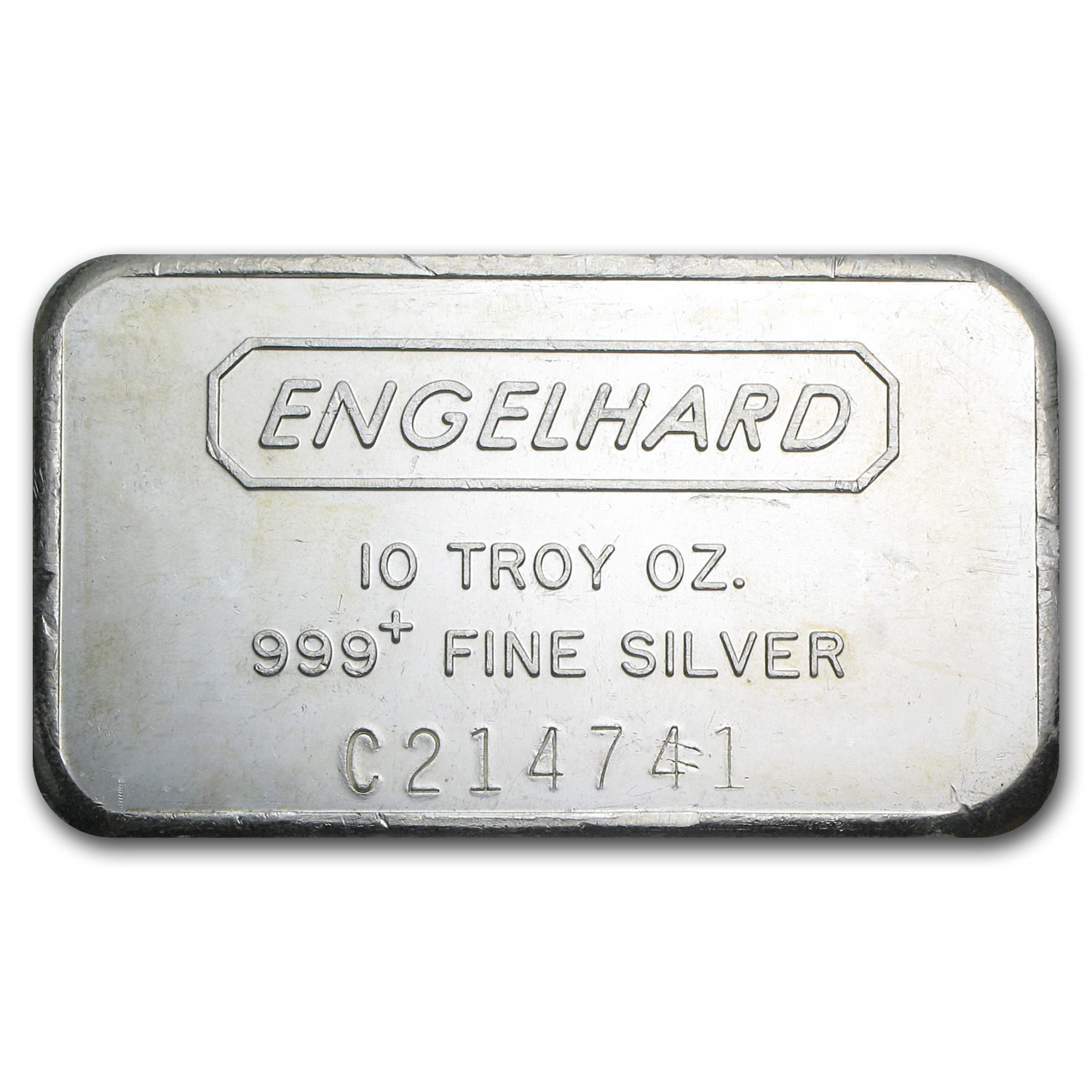 10 oz Engelhard Silver Bar — C-Series product photograph