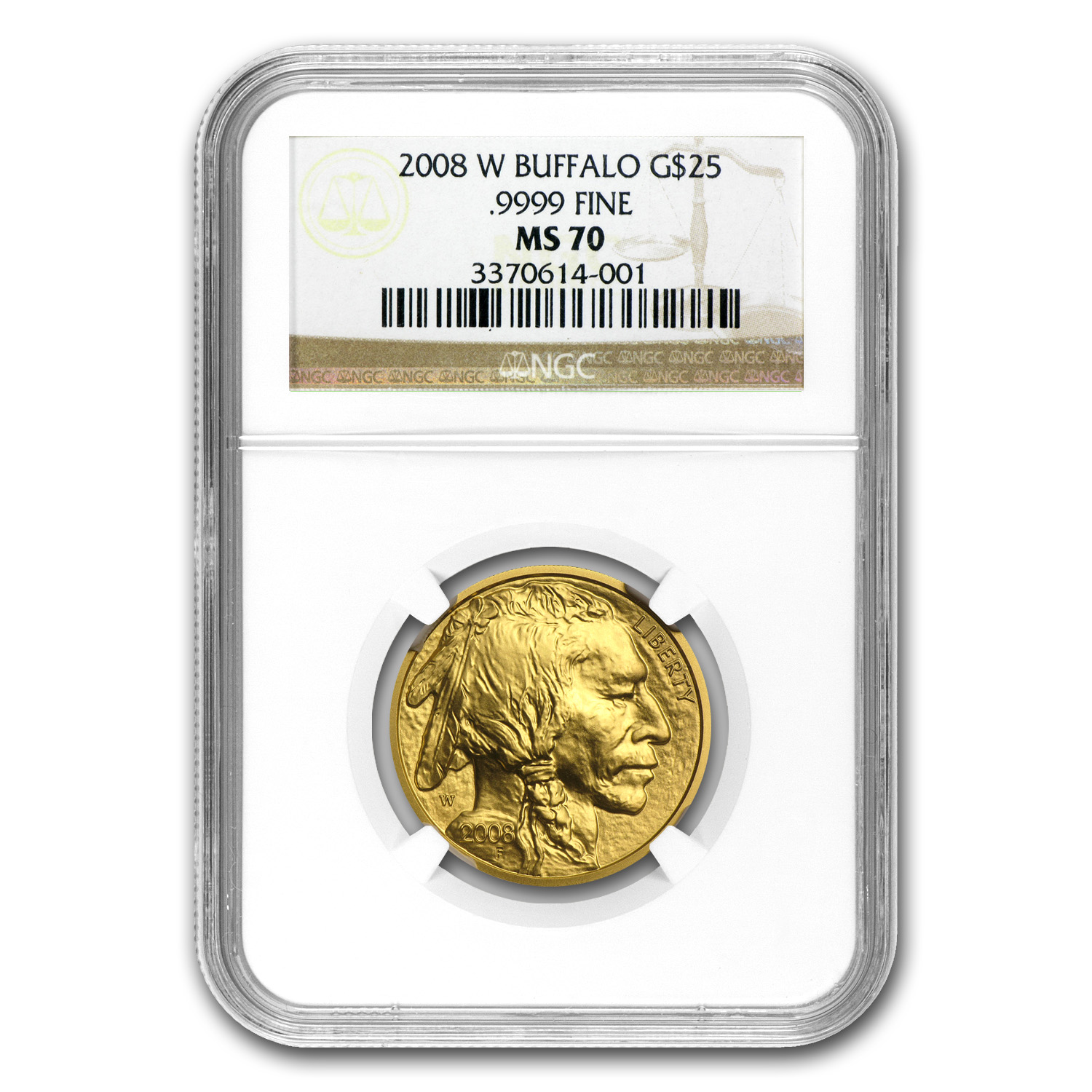 2008-W 4-Coin Gold Buffalo Set MS-70 NGC - Picture 3 of 5