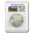 1892 Stage Coach Silver Dollar BU PCGS
