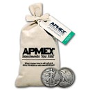 90% Silver Walking Liberty Half-Dollars $500 Face Value Bag