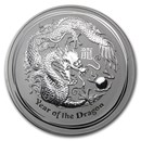 2012 Australia 1 kilo Silver Year of the Dragon BU