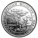 2012 Somalia 1 oz Silver African Elephant (Dragon Privy)