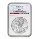 2002 American Silver Eagle MS-69 NGC (First Strike)