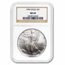 1995 American Silver Eagle MS-69 NGC