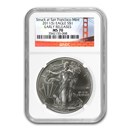 2011 (S) American Silver Eagle MS-70 NGC (ER, Golden Gate)