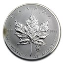 Canadian 1 oz Silver Maple Leaf Privy (Abrasions, Spotted)