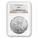 2013 American Silver Eagle MS-69 NGC