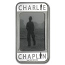 2014 1 oz Silver Charlie Chaplin 100 Years of Laughter Rect Coin