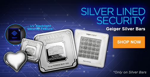 Silver Lined Security - Geiger Silver Bars
