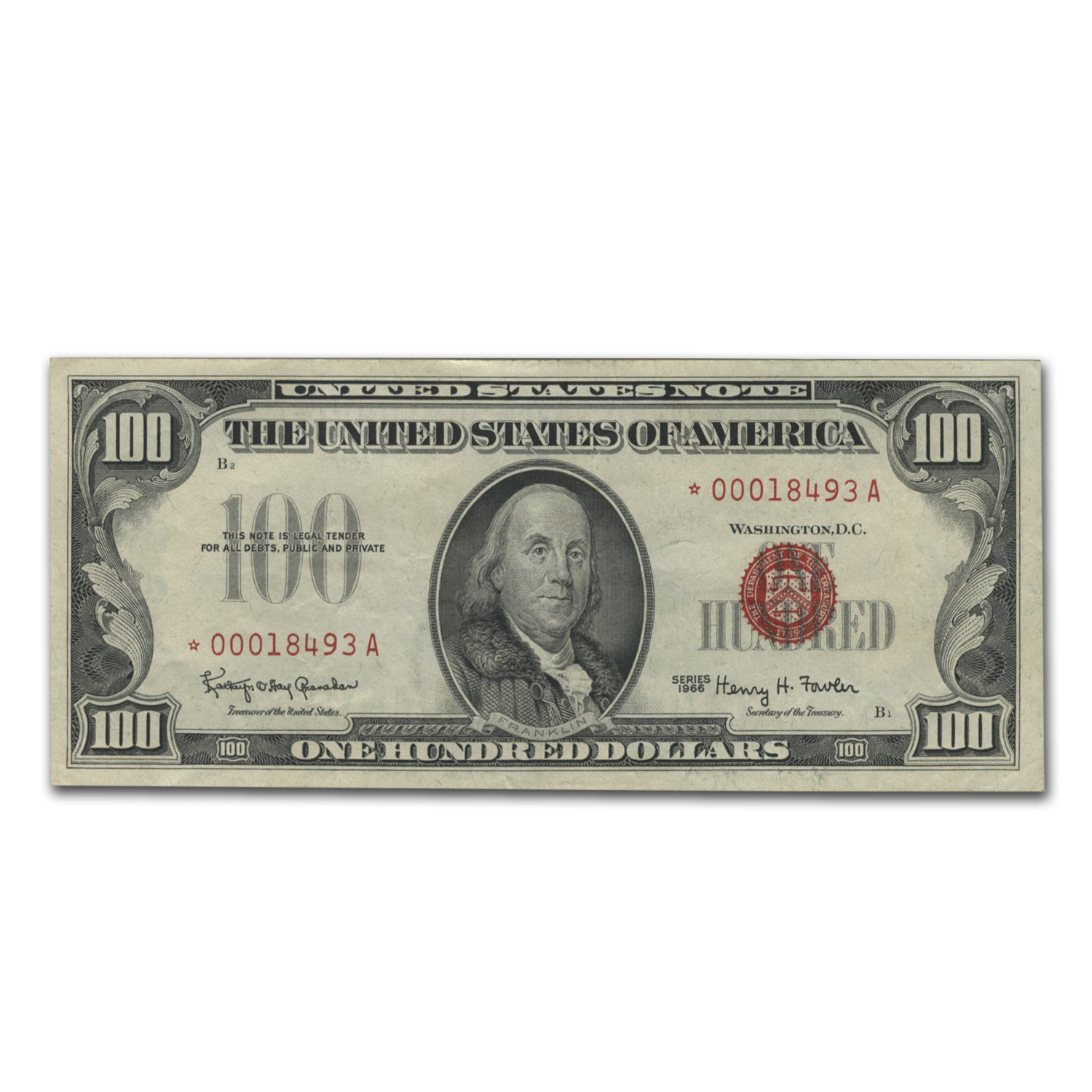 Buy 1953's* $2.00 U.S. Notes Red Seal VG/VF (Star Note) | APMEX