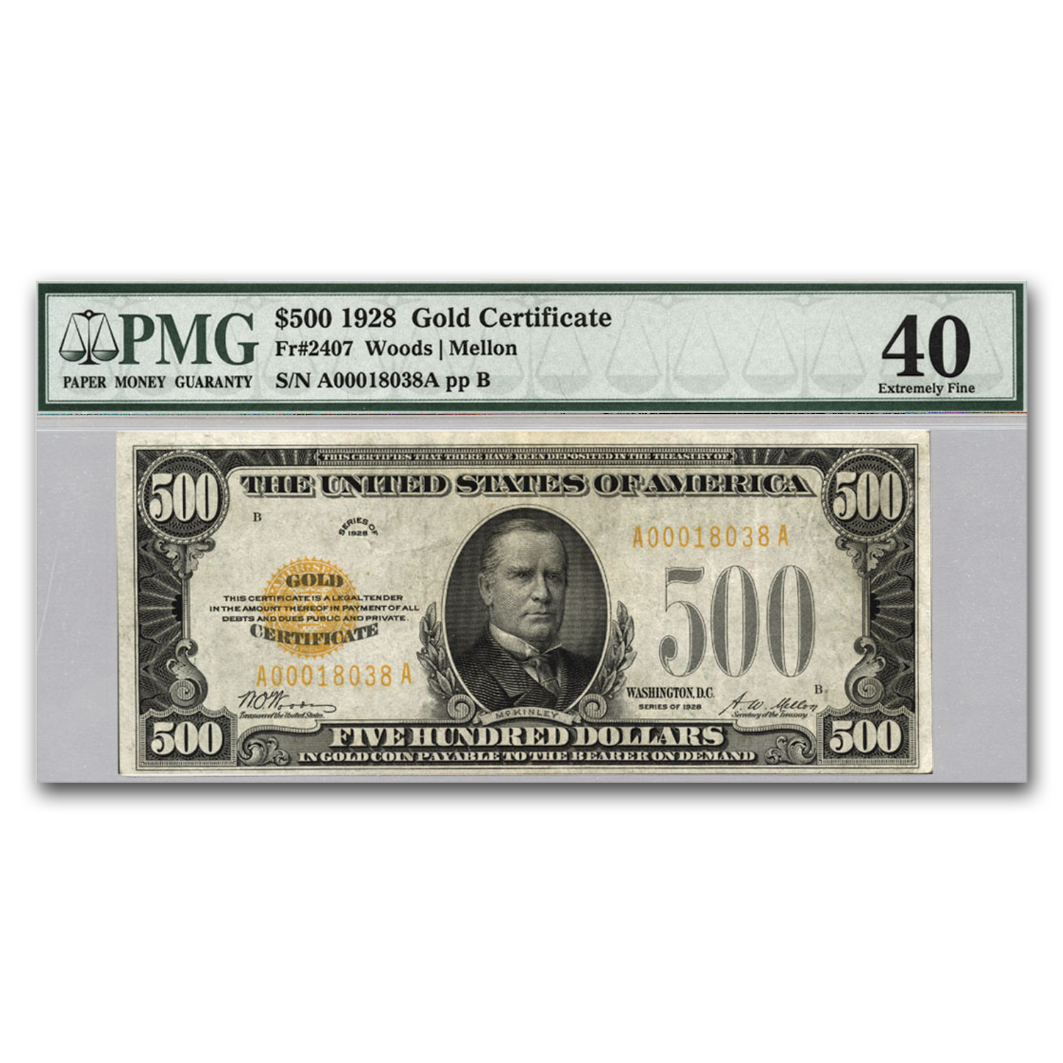 Buy 1934-A (B-New York) $500 Federal Reserve Note AU | APMEX