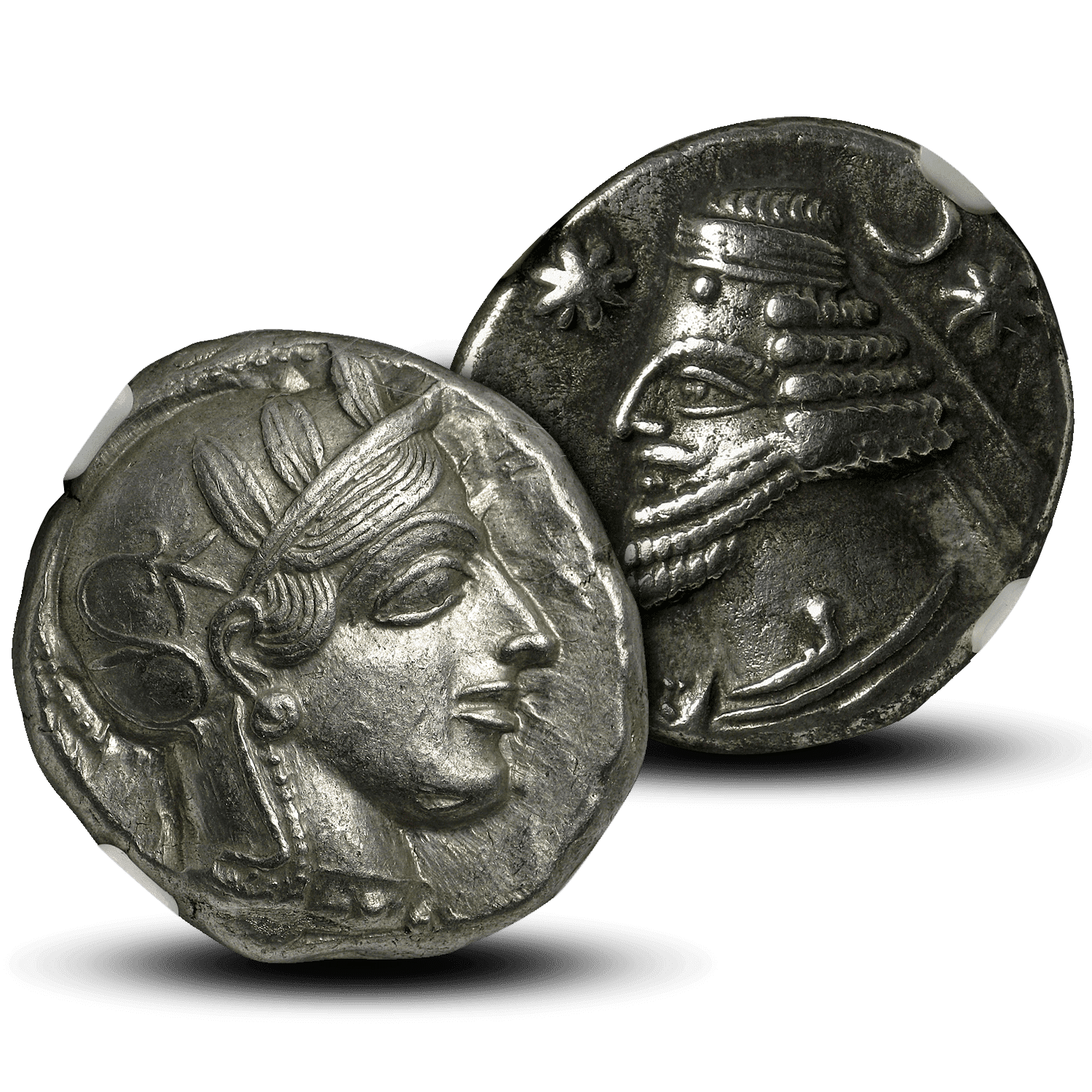 3 PCS of Rare Old Ancient Antique Greek Roman Era Coins Collection Collectibles 