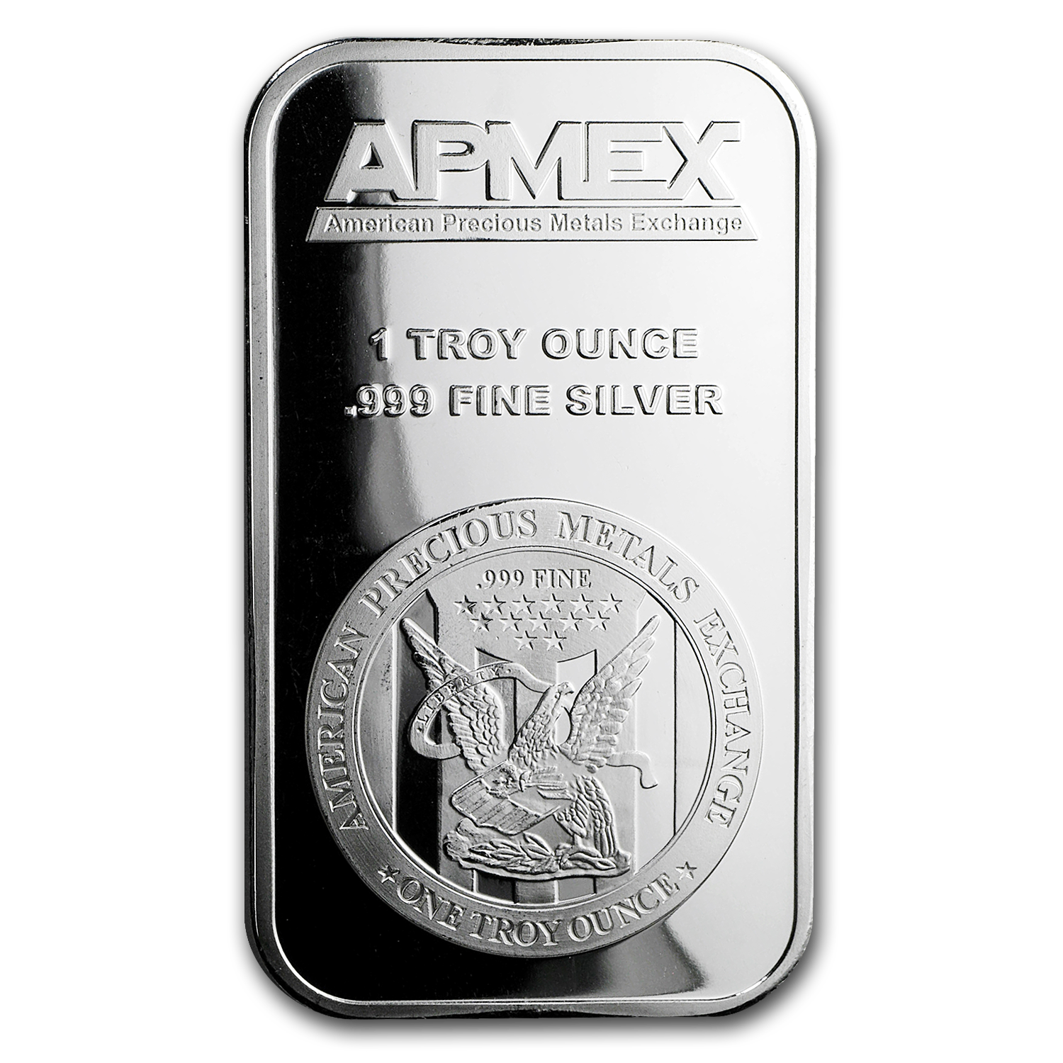 Buy 1 oz Silver Bar .999 Fine Silver APMEX