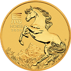 Buy 2002 Australia 1/4 oz Gold Lunar Horse BU (Series I) | APMEX