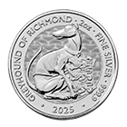Buy 2023 GB 2 oz Silver Royal Tudor Beasts The Bull of Clarence