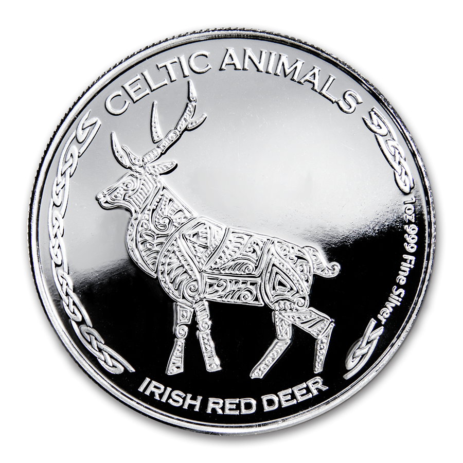 Buy 2019 Republic of Chad 1 oz Silver Celtic Animals: Irish Red Deer | APMEX