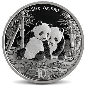 Buy 1990 China 1 oz Silver Panda Large Date BU (Sealed) | APMEX