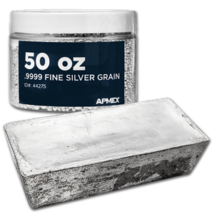Grained Silver Industrial Silver | .9999 Fine Silver Shot & Grain | APMEX