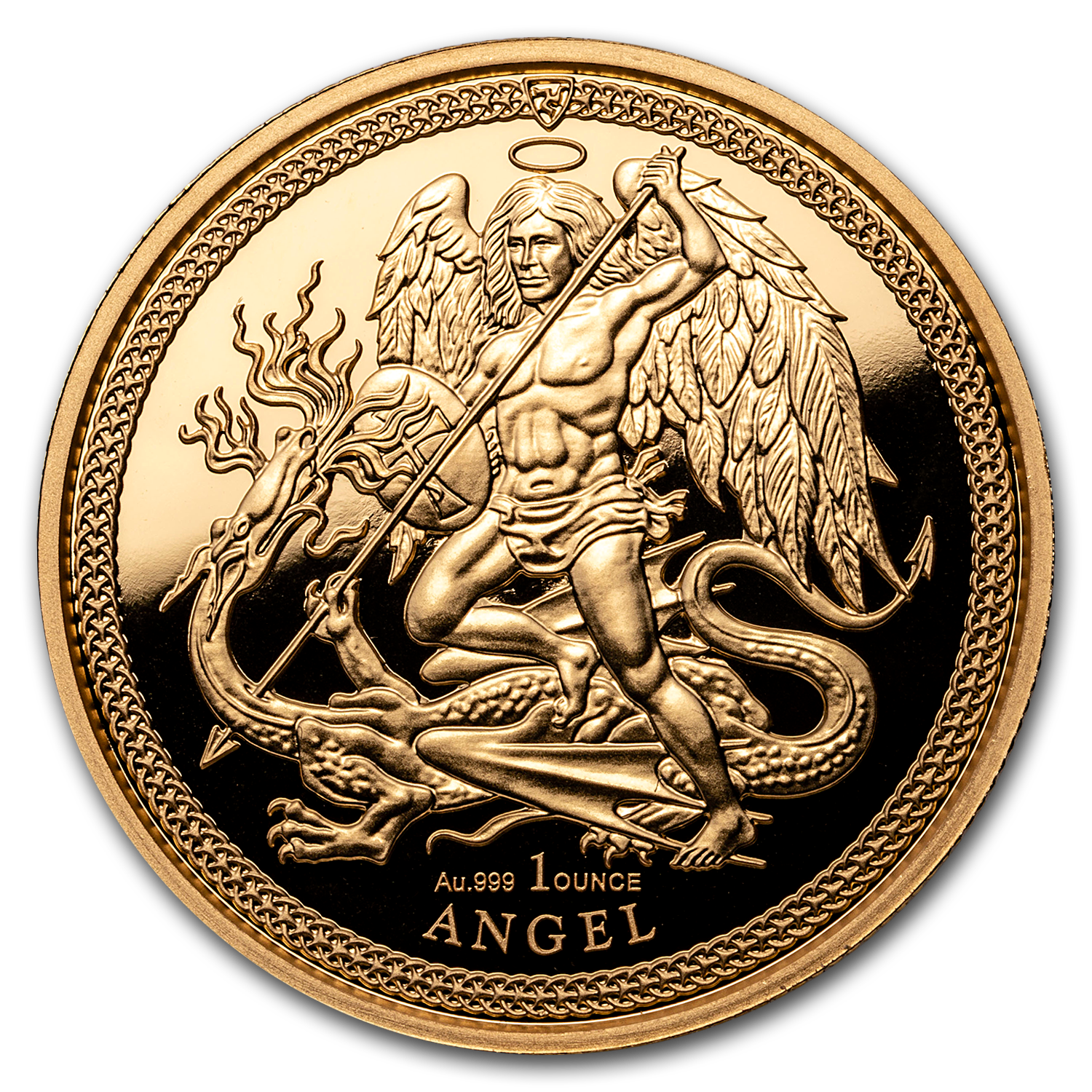 Buy 2009 Isle of Man 1/4 oz Bi-Metallic Gold/Silver Angel PF
