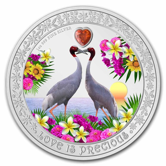 ニウエ 2009年 Love is Precious 1オンスプルーフ銀貨 純銀 LOVE IS PRECIOUS 純銀 ニウエ Niue 2009 1OZ（1オンス） D3｜硬貨