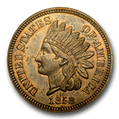 1750 Great Britain Half Penny George II MS-64 NGC (Brown)