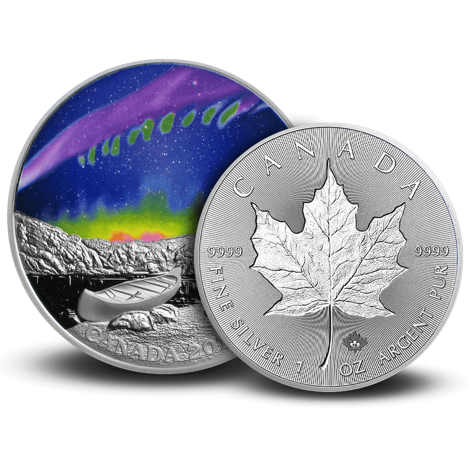 Canada 2017 $3 Maple Leaf Quartet 4-piece Pure Silver Square Coins MINT ERROR 