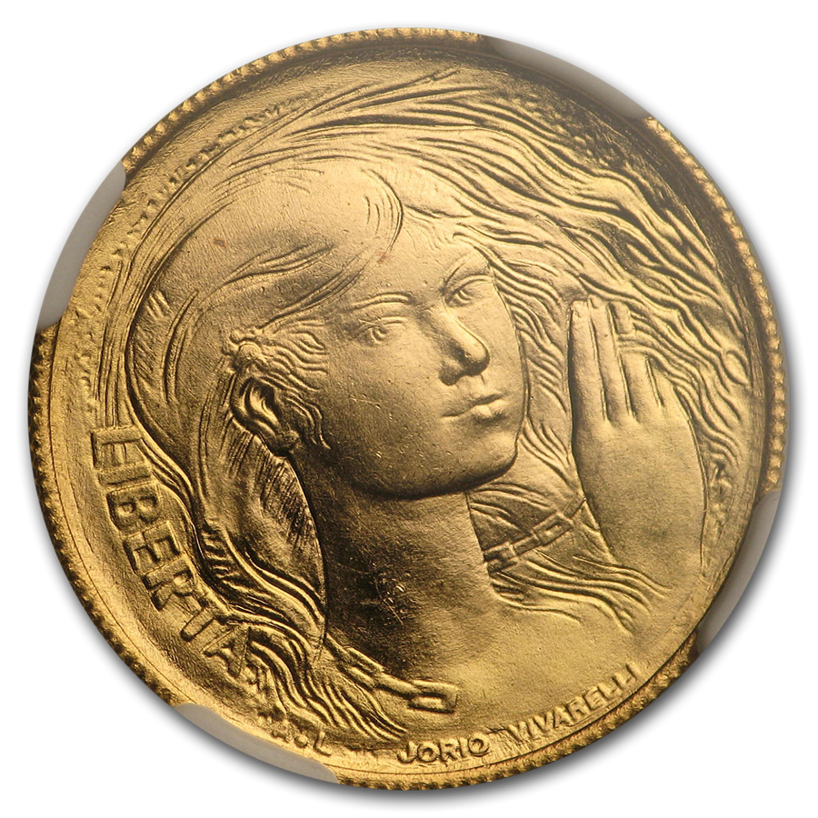 Buy 1925-R San Marino Gold 10 Lire MS-66 NGC | APMEX