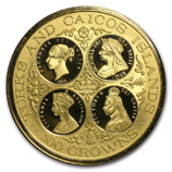 Buy 1976 Turks & Caicos Proof Gold 50 Crowns U.S. Bicentennial | APMEX