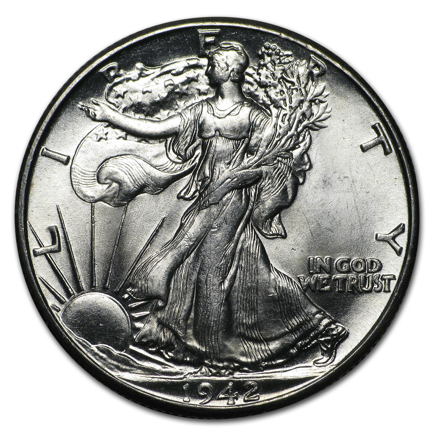 Buy 90% Silver Walking Liberty Halves $10 20-Coin Roll BU