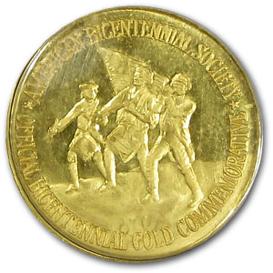 Buy .0457 oz Gold Round - American Bicentennial Society Commem | APMEX