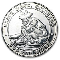 999 Fine Historic Colorado Mining Gaming Token Miner Gaming Tokens Apmex